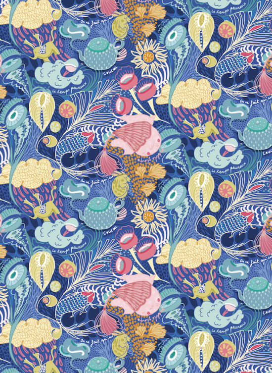 Motif unique pour packaging fête des mères de la marque Petit Cube