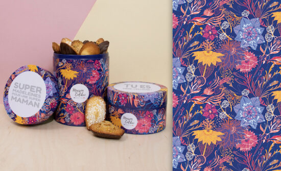 Maison Colibri, motif floral pour coffret fête des mères